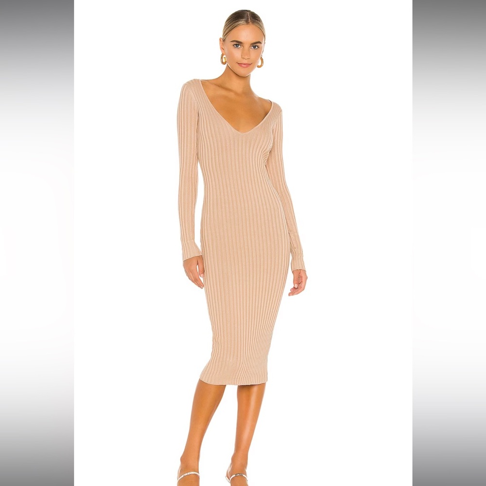 Revolve - NBD -  Bekah Deep V Midi Dress